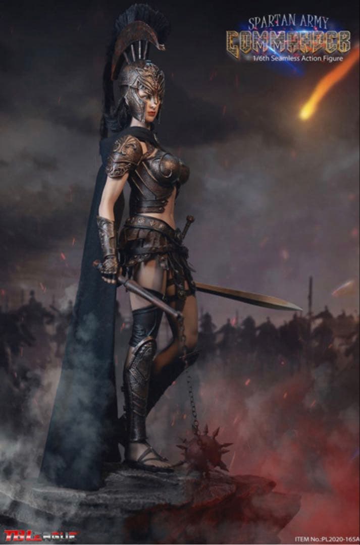 TBリーグ 1/6 スパルタアーミー女性司令官 女戦士 コマンダーブラック版