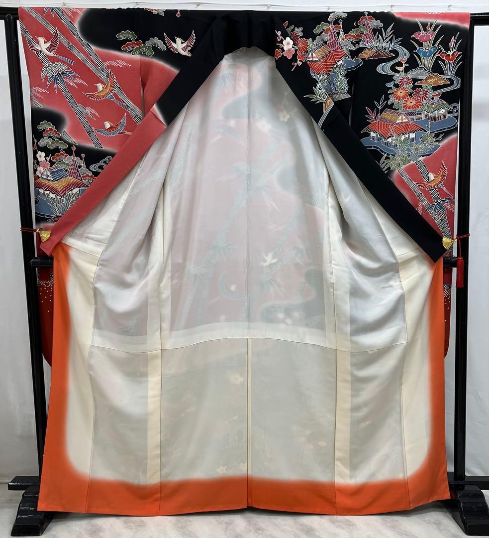 本紅型　振り袖　フルセット　長襦袢付　美品　成人式　帯の名門藤原織物　700