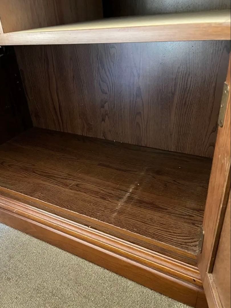 カリモク家具 コロニアルシリーズ カップボード ガラス扉　キャビネット