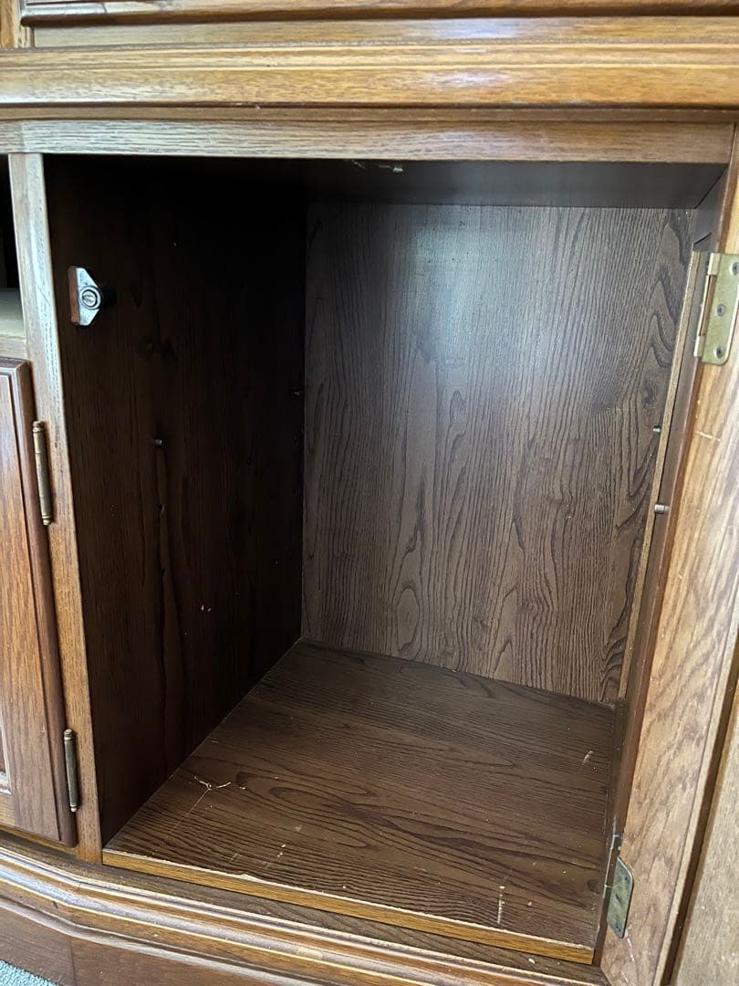 カリモク家具 コロニアルシリーズ カップボード ガラス扉　キャビネット