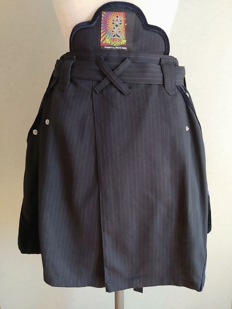 セール中　タクヤエンジェル　袴パンツ+脚絆付き（黒ストライプ）