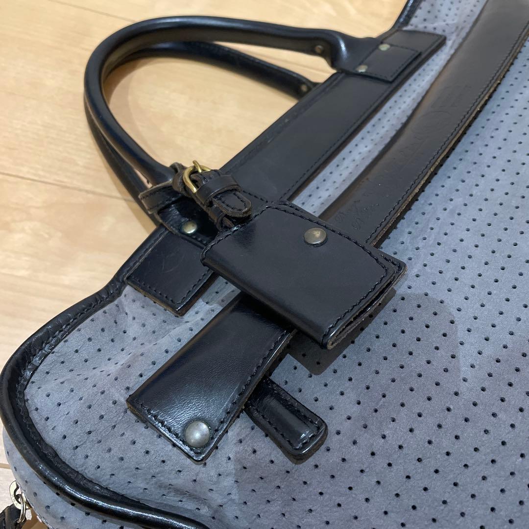 【美品】フェリージ　スエード　オールレザー　ビジネスバッグ　8637