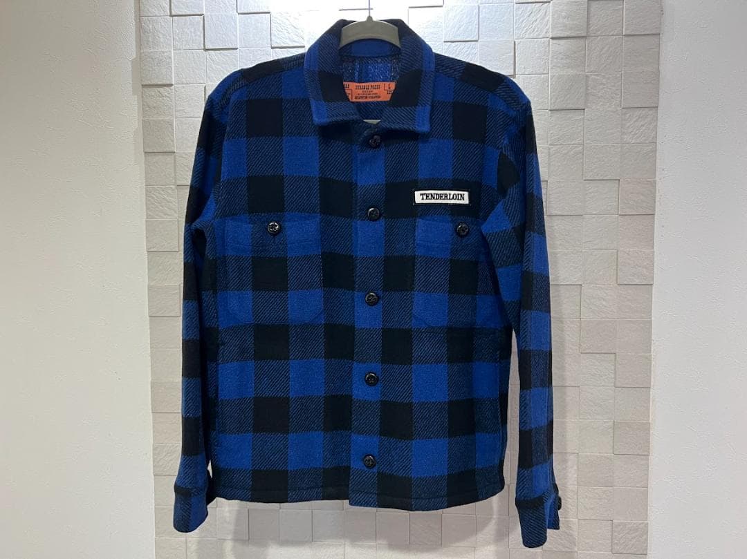 TENDERLOIN テンダーロイン バッファロー チェック ジャケット ブルー