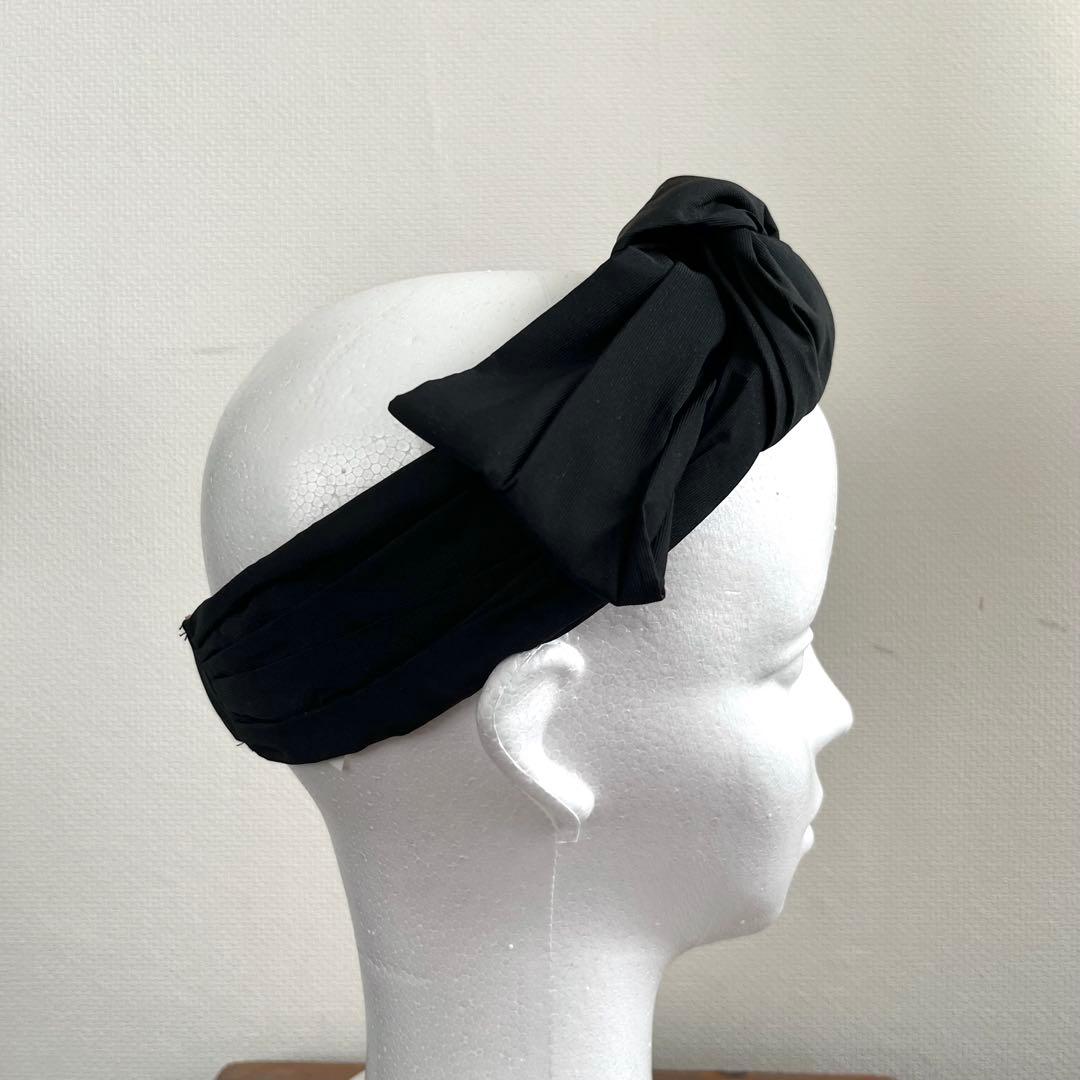 【美品♡かわいい】N°21 ヌメロベントゥーノ❤︎リボン付きブラックヘアバンド