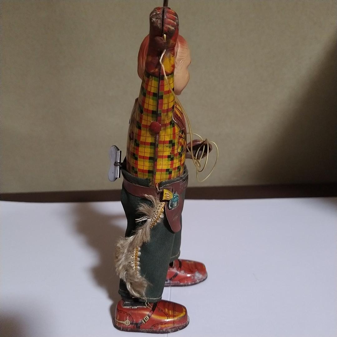 ぺ*ん様 ALPS カウボーイ 投げ縄回し ブリキ