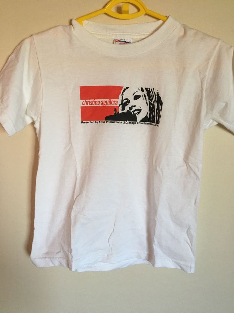 90s クリスティーナアギレラ USA製　ヴィンテージ　チビTシャツ　レディース