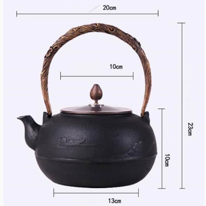 鉄器 急須 伝統工芸 手作り 鉄分補給 鉄瓶　JMHB036