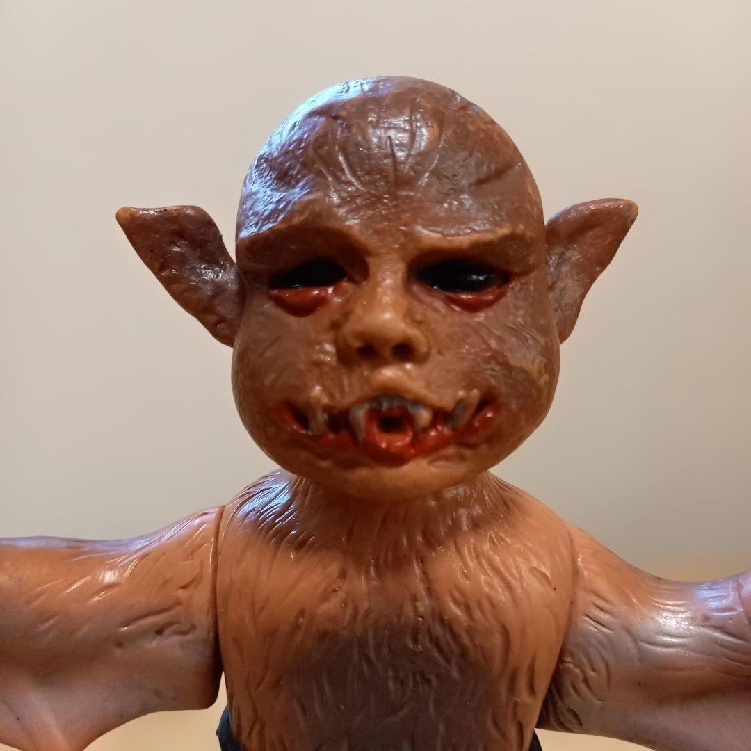 仮面ライダーコウモリ男ソフビ当時物