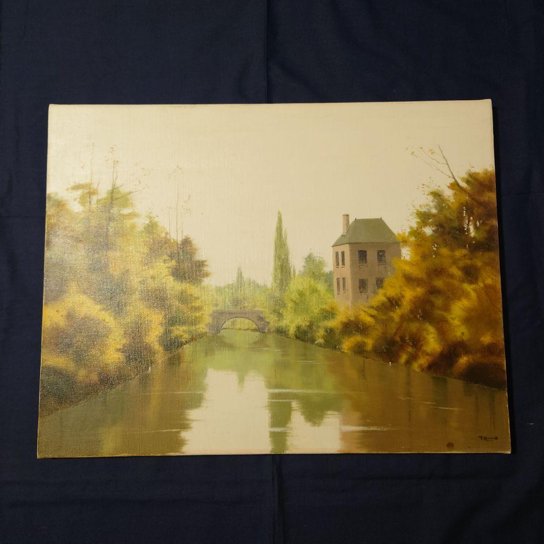 油絵　秋のホース地方　林朝路