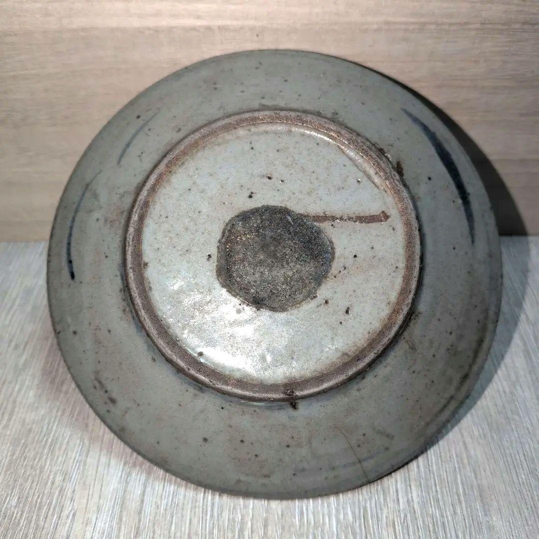 清花菊花紋小皿 中国 古美術 骨董