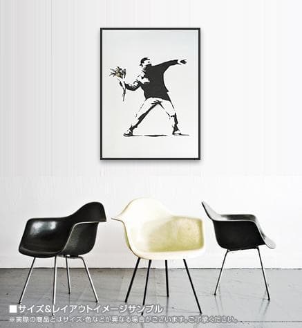 額装品/Flower Thrower/バンクシー/アート/インテリア/貴重