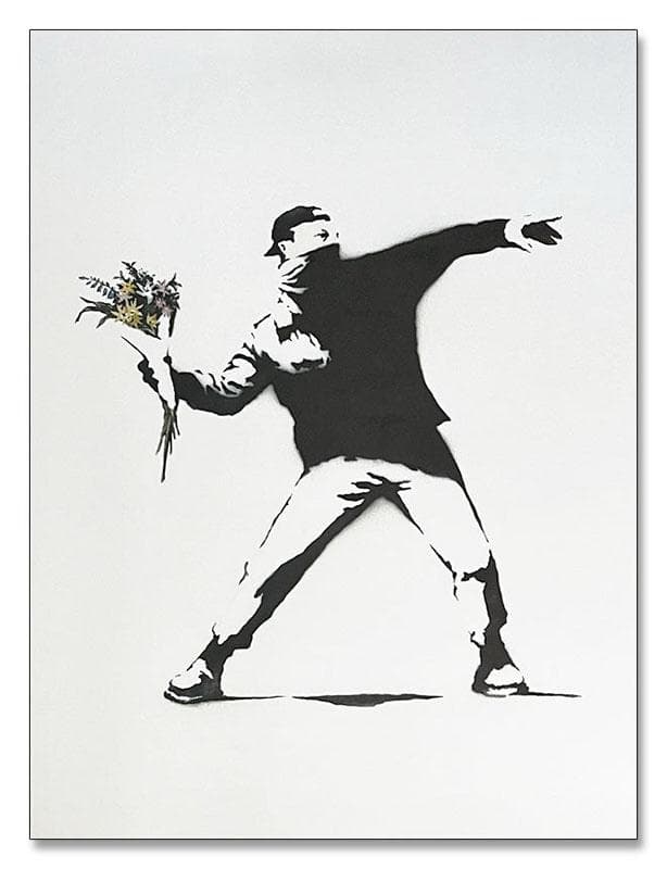 額装品/Flower Thrower/バンクシー/アート/インテリア/貴重