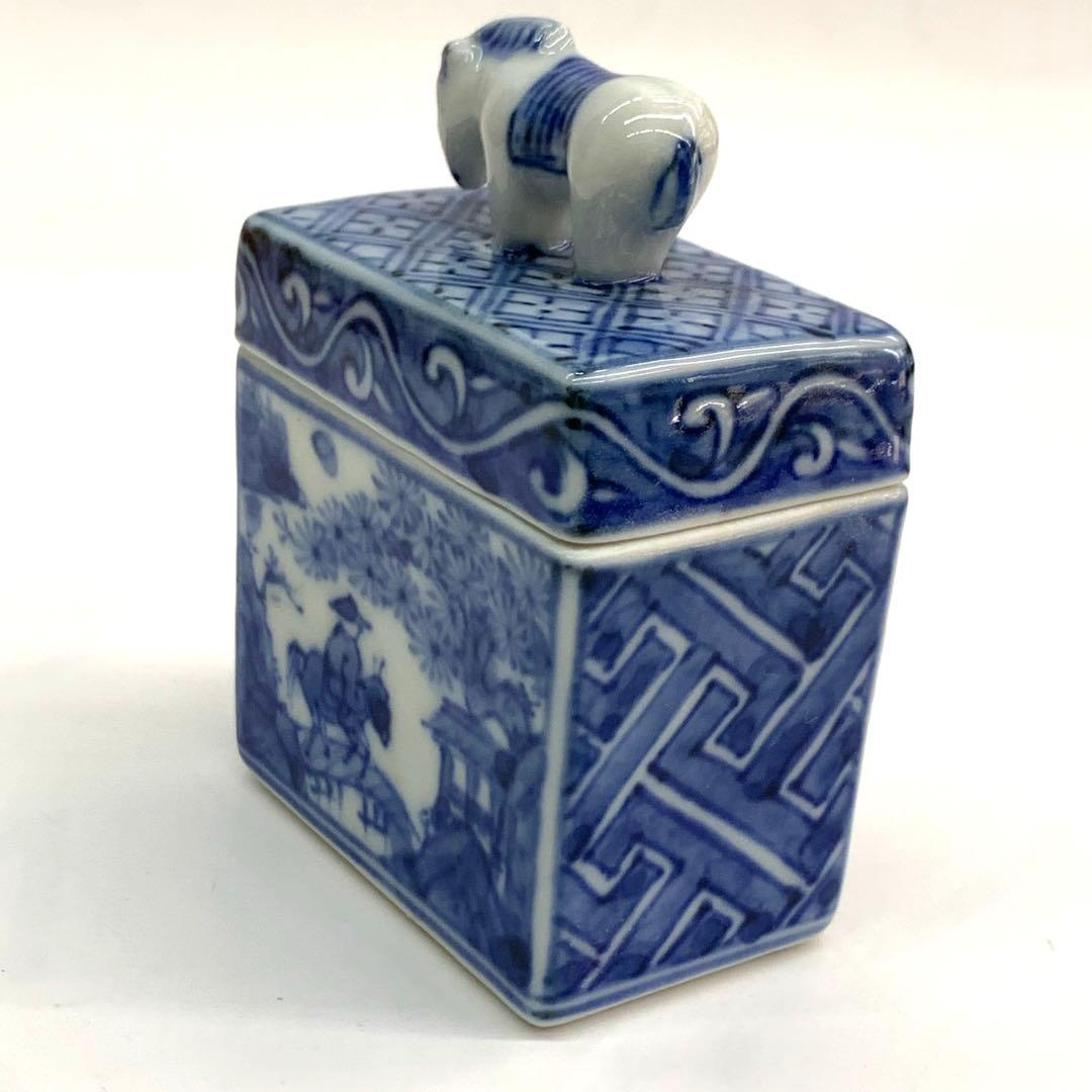 【香合　干支　午】高野昭阿弥　共箱