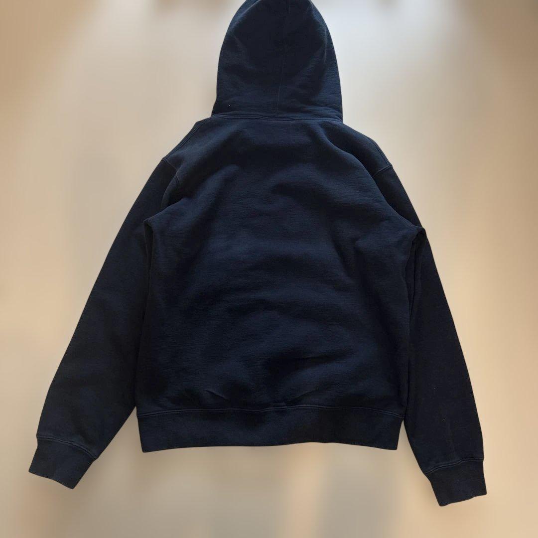 SUPREME ネイビー フード付きパーカー