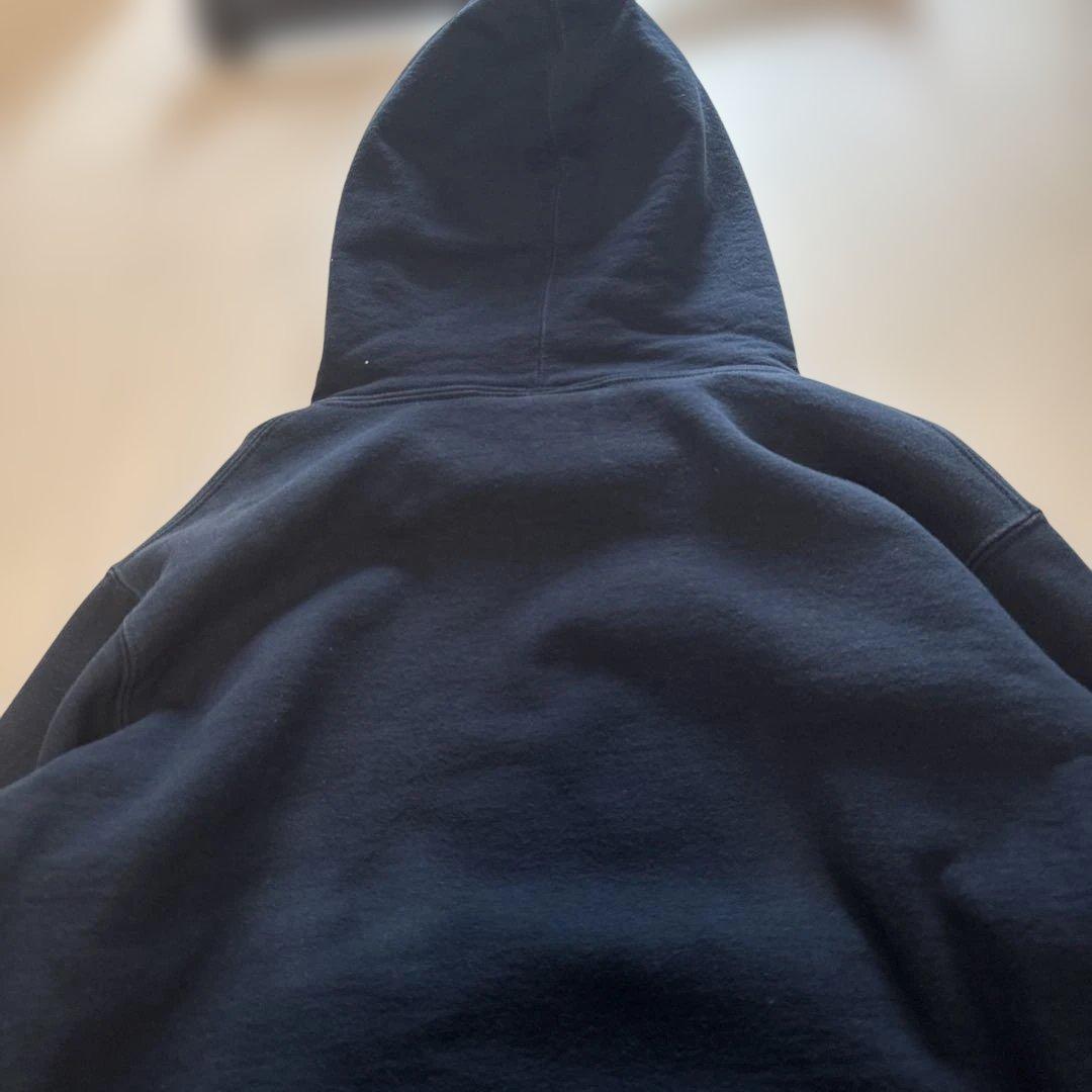 SUPREME ネイビー フード付きパーカー