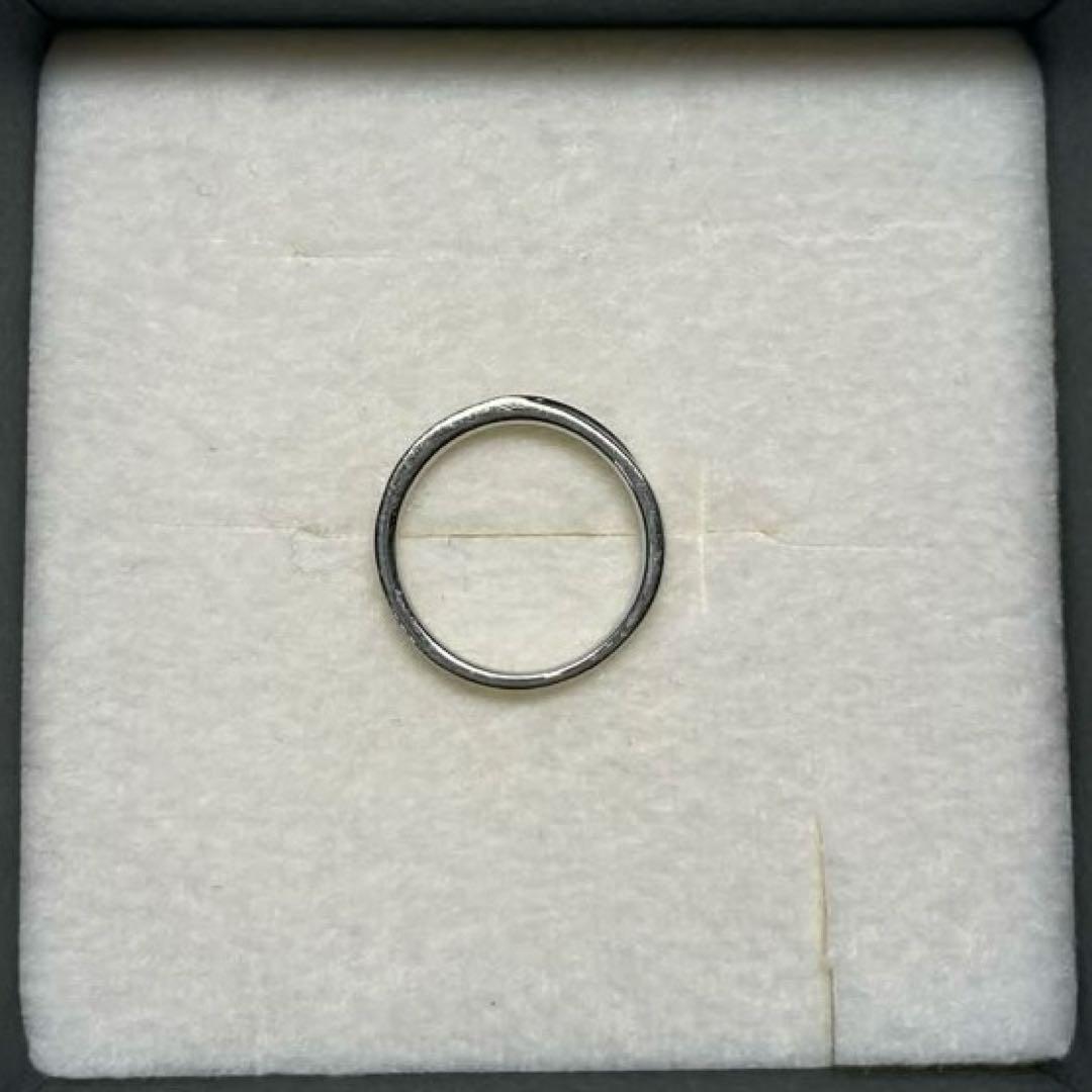 【BLOOM】ブルーム　プラチナ900ダイアモンドストレートリング6.5号