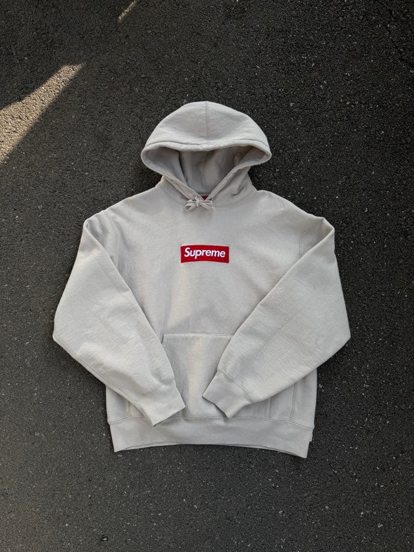 Supreme ボックスロゴ ホワイト パーカー Mサイズ