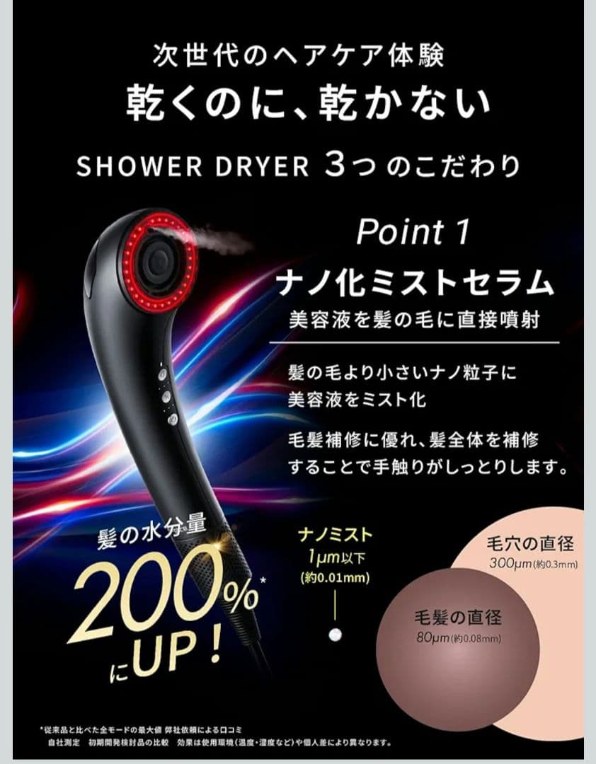 Brighte シャワードライヤー 新品未使用未開封