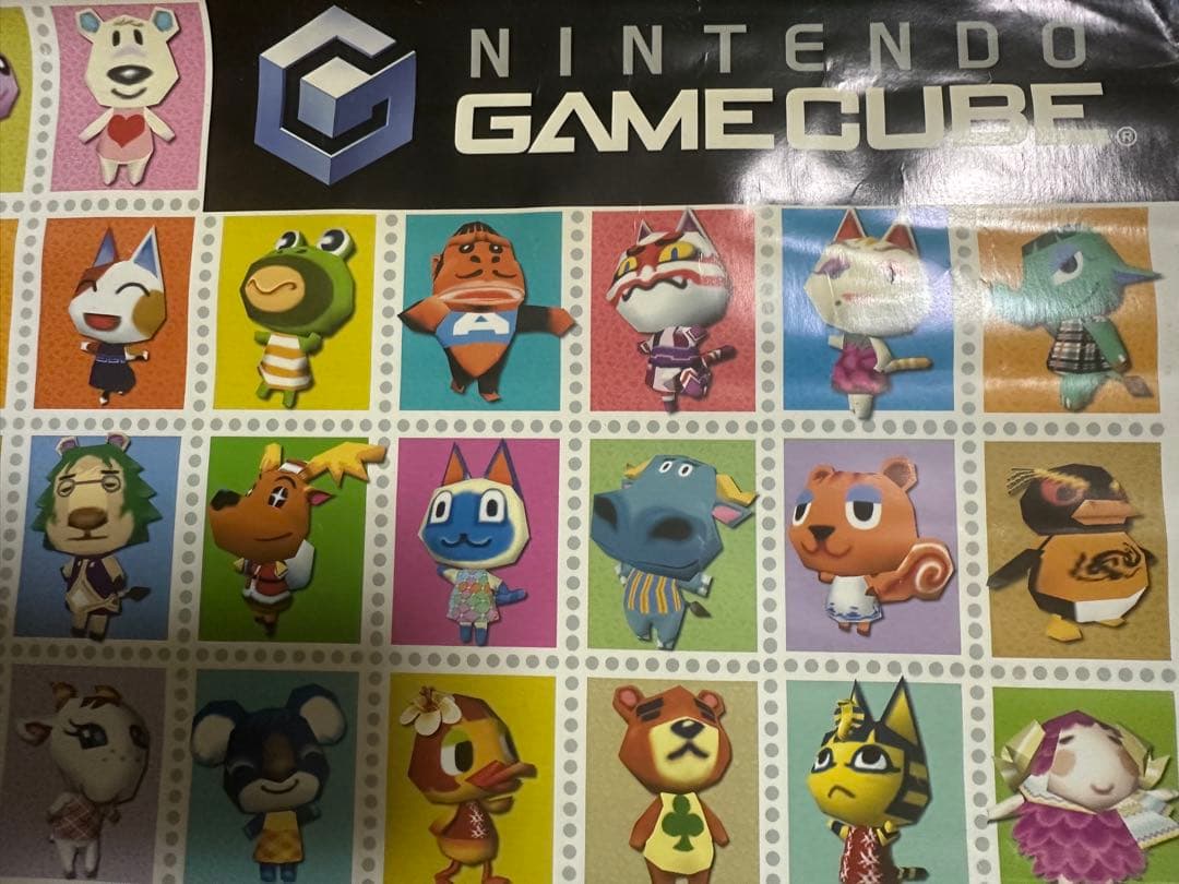 【非売品・超レア】どうぶつの森　販促用ポスター 店頭掲示済 ゲームキューブ