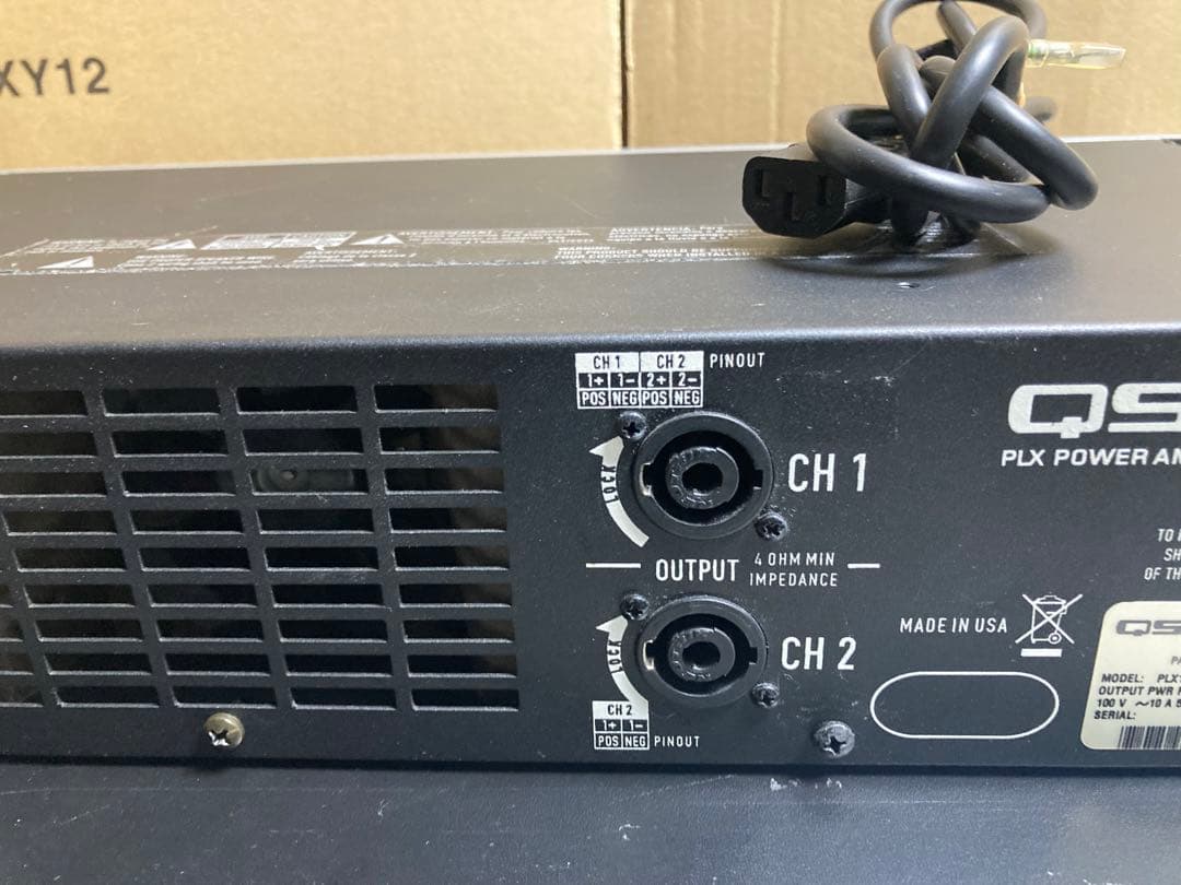 デ*ん様 QSC PLX 1104 パワーアンプ　現状動作品