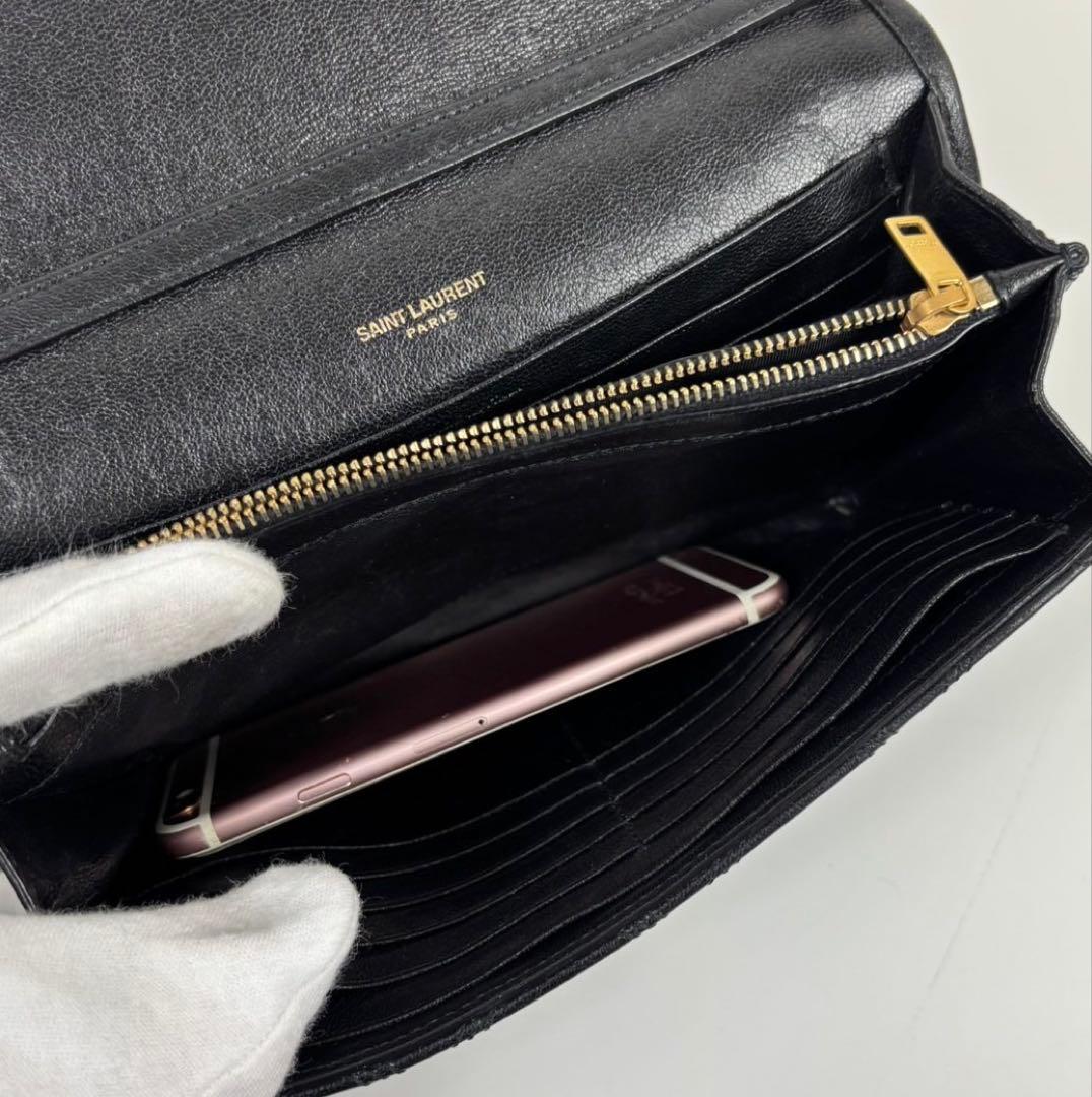 専用サンローラン　ベッキー キルティング　チェーン　バッグ　YSLロゴ金具