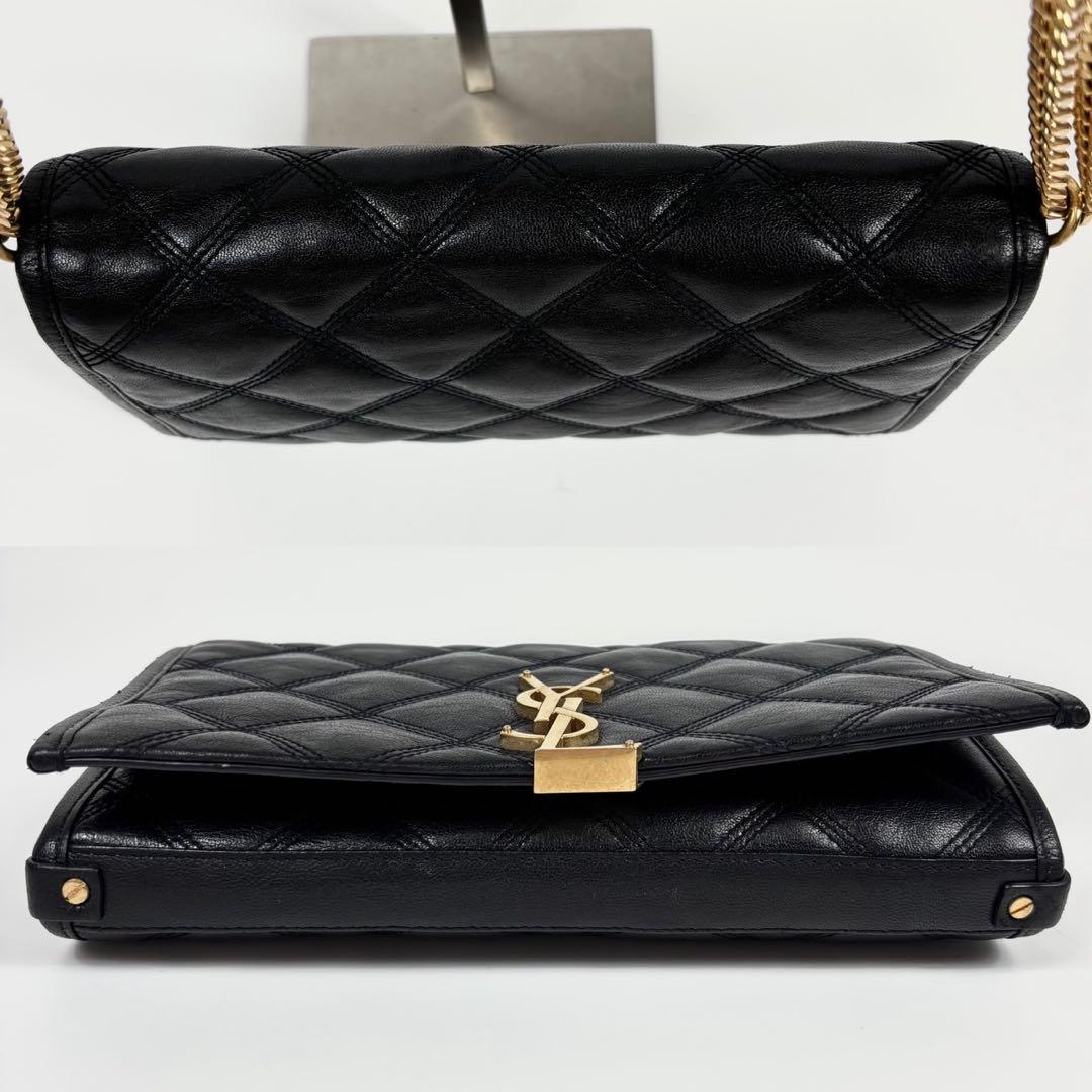 専用サンローラン　ベッキー キルティング　チェーン　バッグ　YSLロゴ金具
