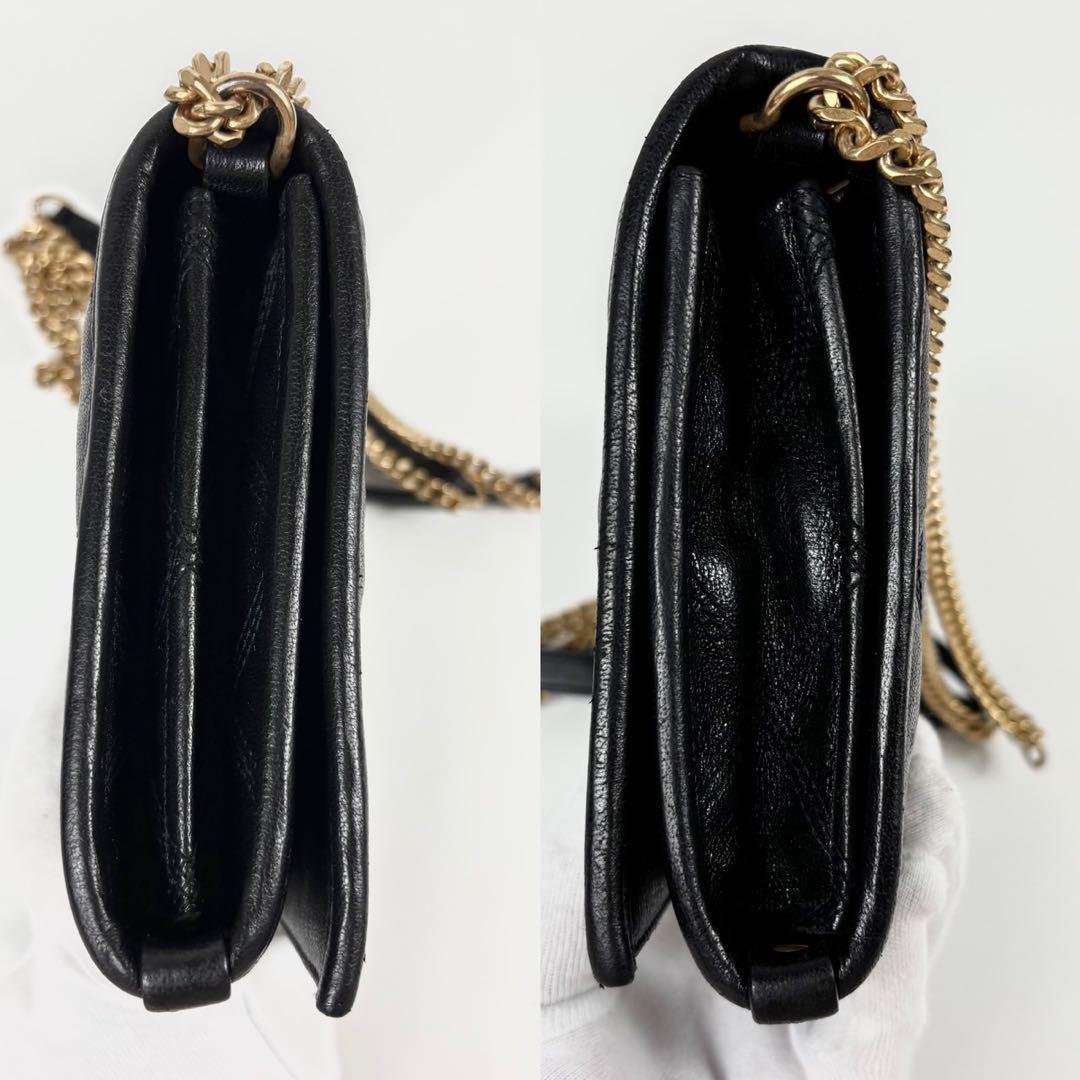 専用サンローラン　ベッキー キルティング　チェーン　バッグ　YSLロゴ金具