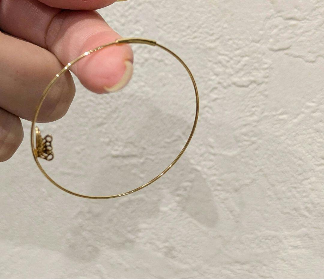 STAR JEWELRY スタージュエリー バタフライ 蝶 フープ ピアス