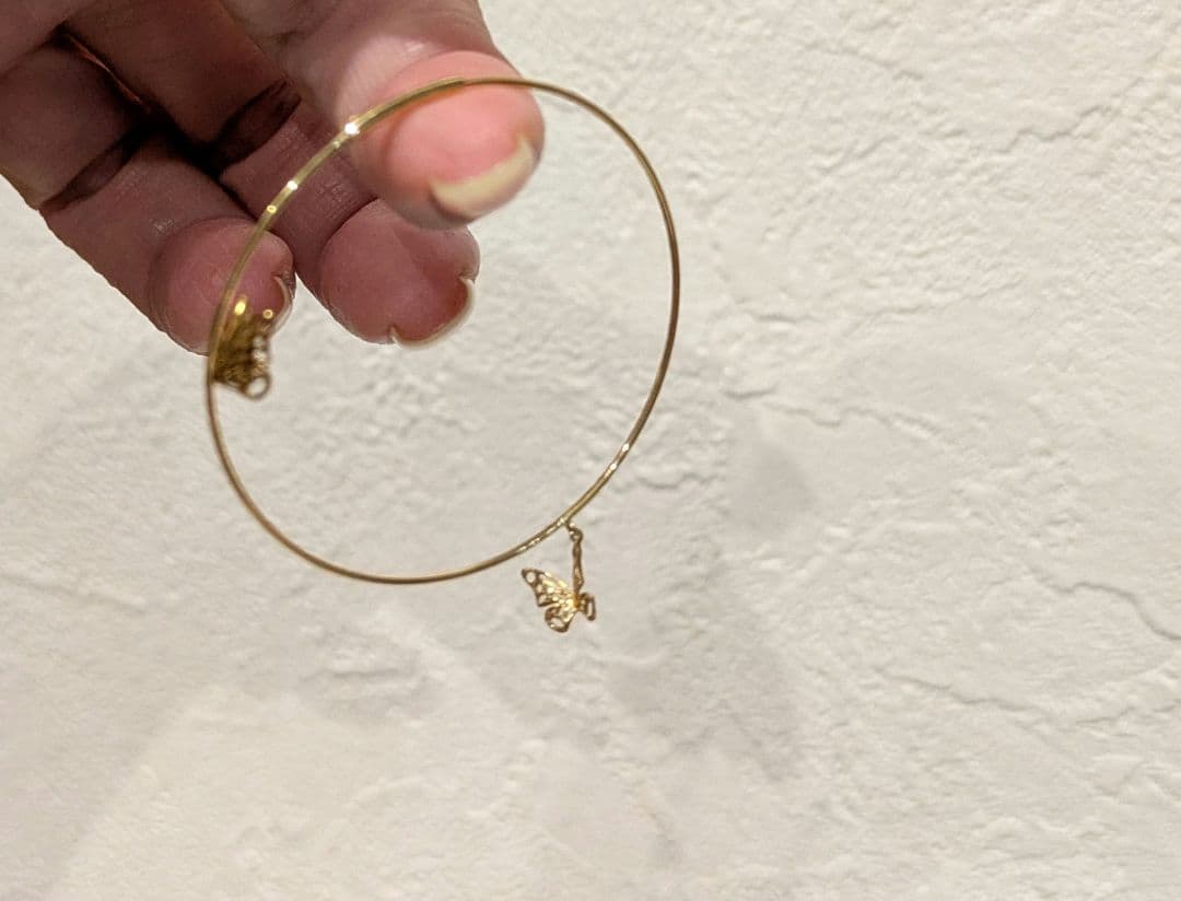 STAR JEWELRY スタージュエリー バタフライ 蝶 フープ ピアス