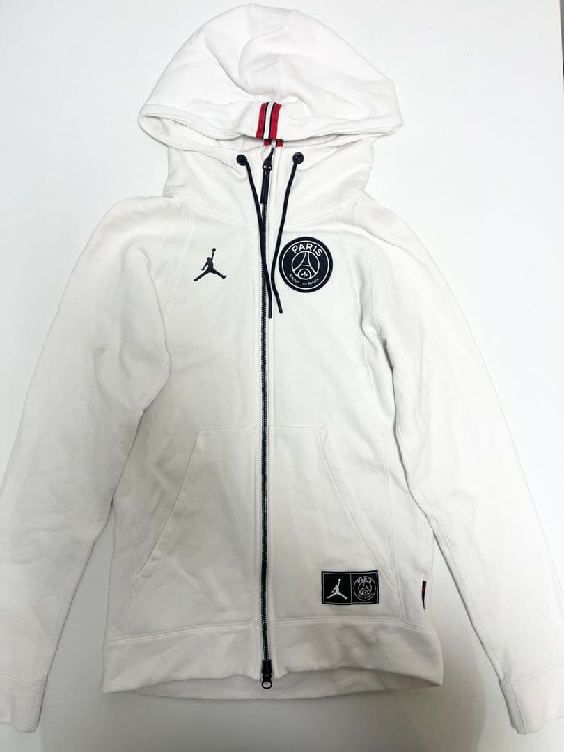 【美品‼️】JORDAN×PSG パリサンジェルマン　スウェット　パーカー　白