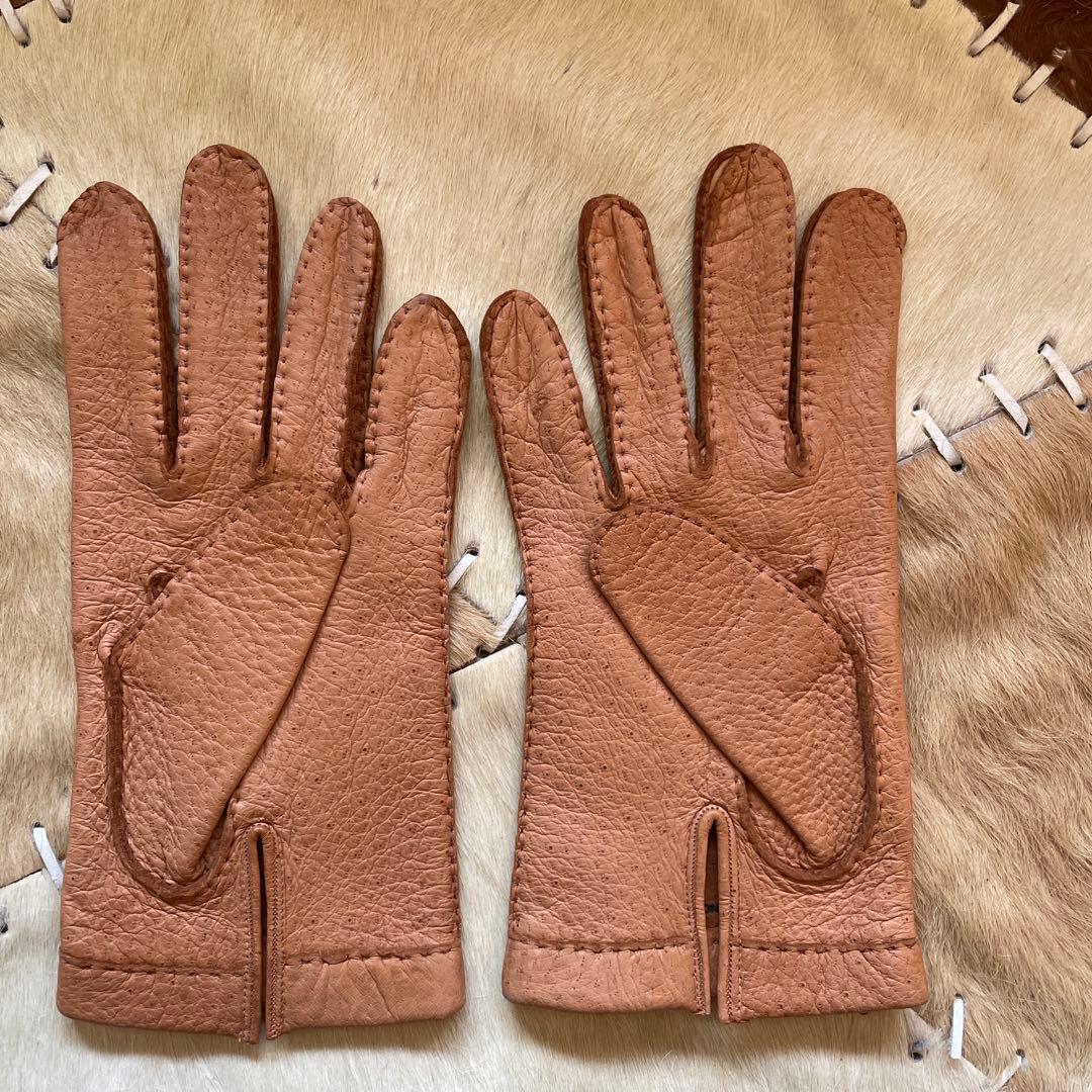 m*e様 中古 ペッカリー　グローブ made in France 革　手袋