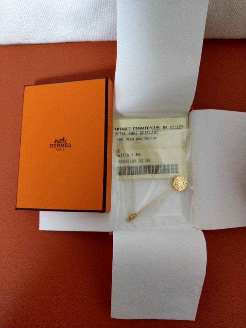 限界価格　極美！　エルメス　セリエ　 クルードセル　ピンブローチ　ゴールド