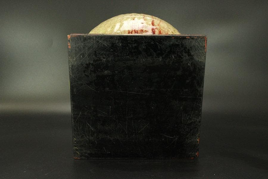 中国美術 窯変釉 時代 火鉢 瓶掛 φ30cm(LC403)