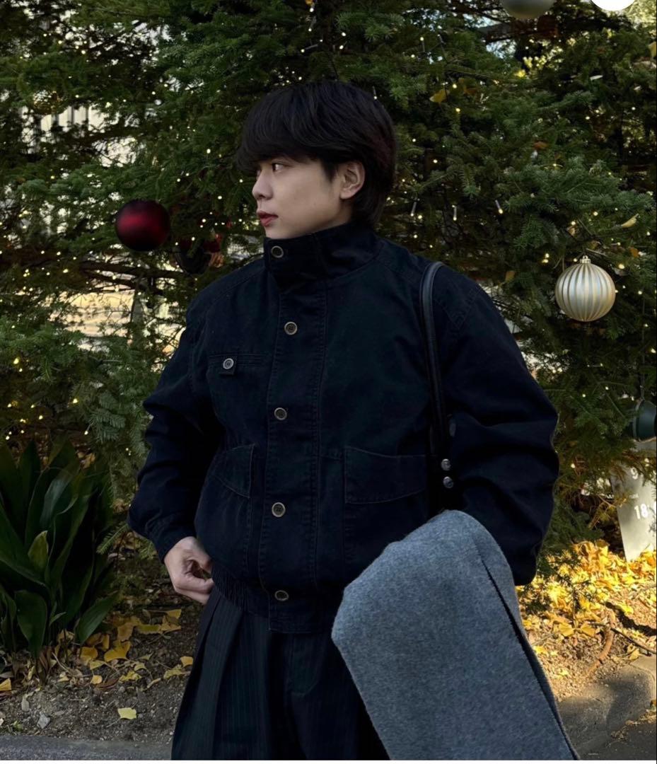 ハイネックキャンバスジャケット