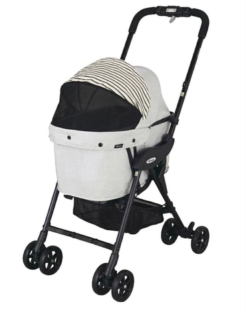 コムペット　ミリミリライト 犬用ペットカート アッシュホワイト 備品付き