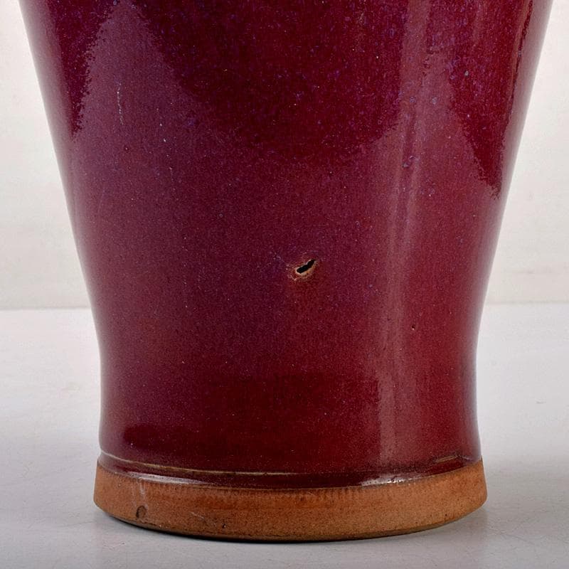 中国　辰砂紅釉　珊瑚釉梅瓶　M　R4734B