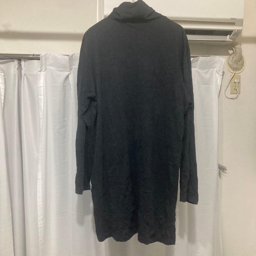 Ground Y 17AW/シワ加工ハイネックロングカットソー