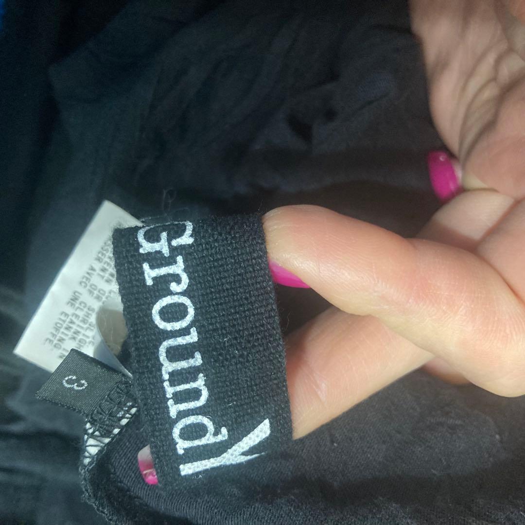 Ground Y 17AW/シワ加工ハイネックロングカットソー