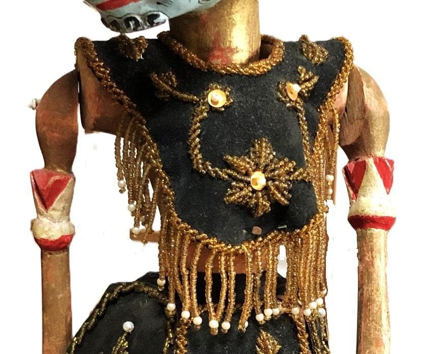 【 ドゥルユドノ（Duryudana）】 アンティーク木偶人形　ワヤン・ゴレ