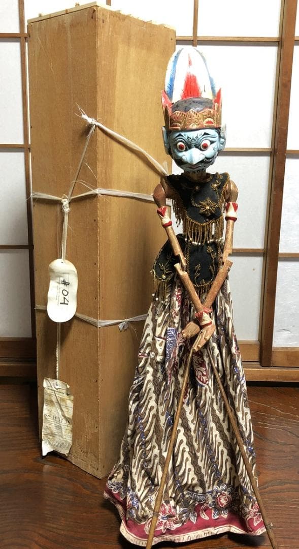 【 ドゥルユドノ（Duryudana）】 アンティーク木偶人形　ワヤン・ゴレ