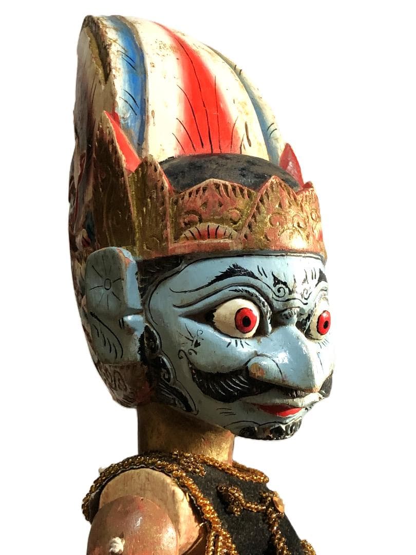 【 ドゥルユドノ（Duryudana）】 アンティーク木偶人形　ワヤン・ゴレ