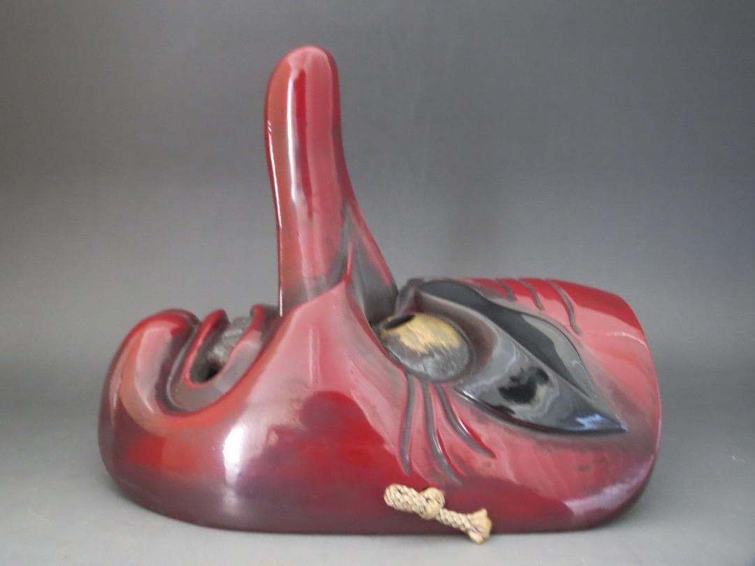 備中神楽 清己作　小天狗　お面 ★神楽面・能面・能楽・日本伝統工芸・備中民藝