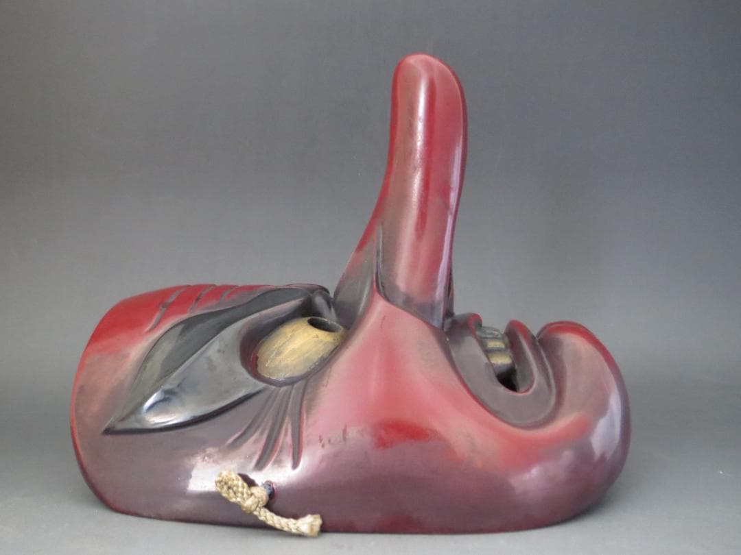 備中神楽 清己作　小天狗　お面 ★神楽面・能面・能楽・日本伝統工芸・備中民藝