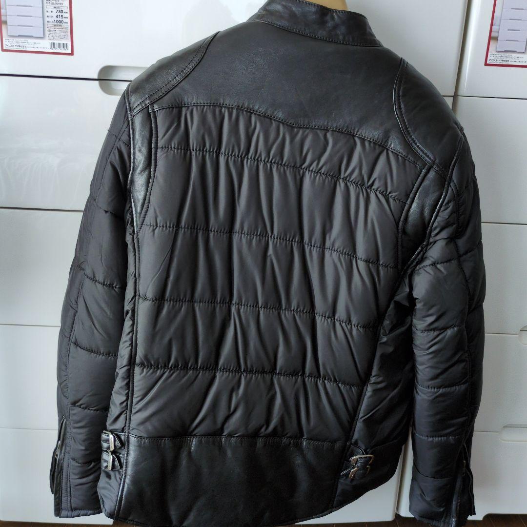 DEGNER ブラック シングルライダースジャケット