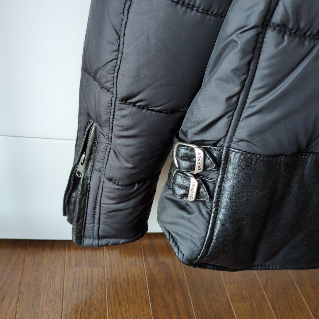 DEGNER ブラック シングルライダースジャケット