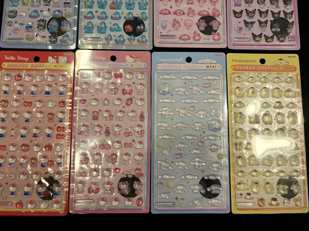 【正規品】ボンドンドロップシール　サンリオ　ミニ　全種8枚　おまとめ売り