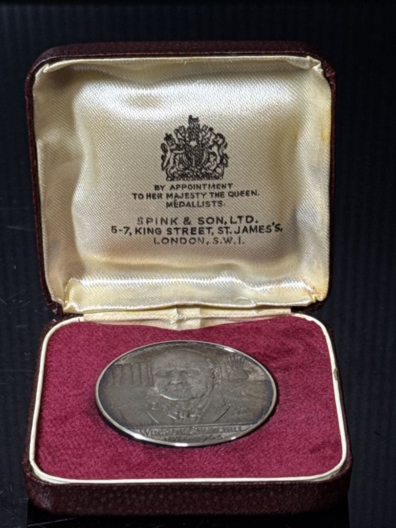 銀無垢 SILVER 925 ウィストン チャーチル 記念メダル 約28.1g