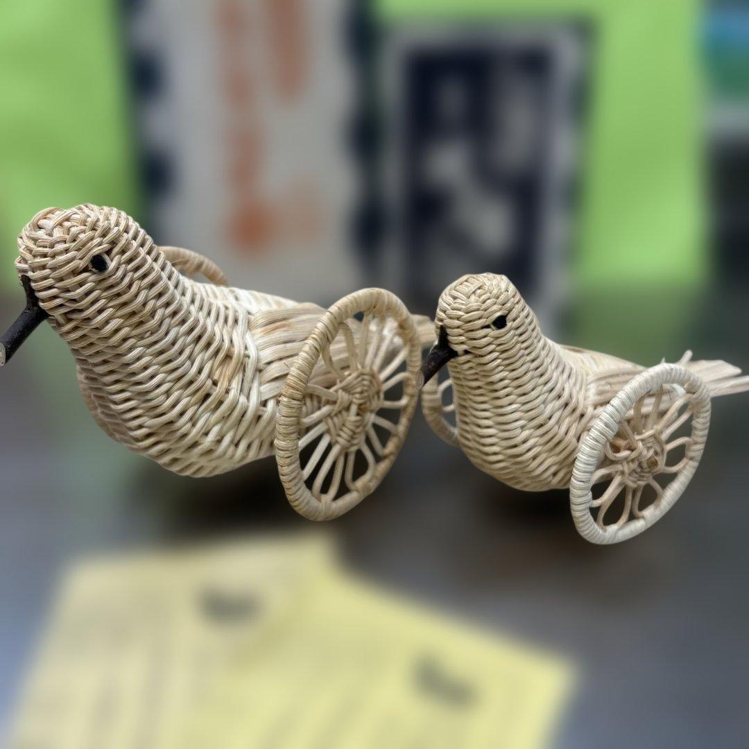 はと車　鳩車　はとぐるま　あけび細工　郷土玩具　レトロ　野沢温泉　箱　説明書付き