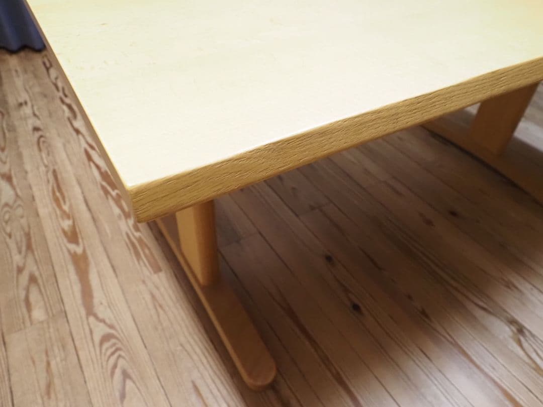 ナチュラル木製ダイニングテーブル 大