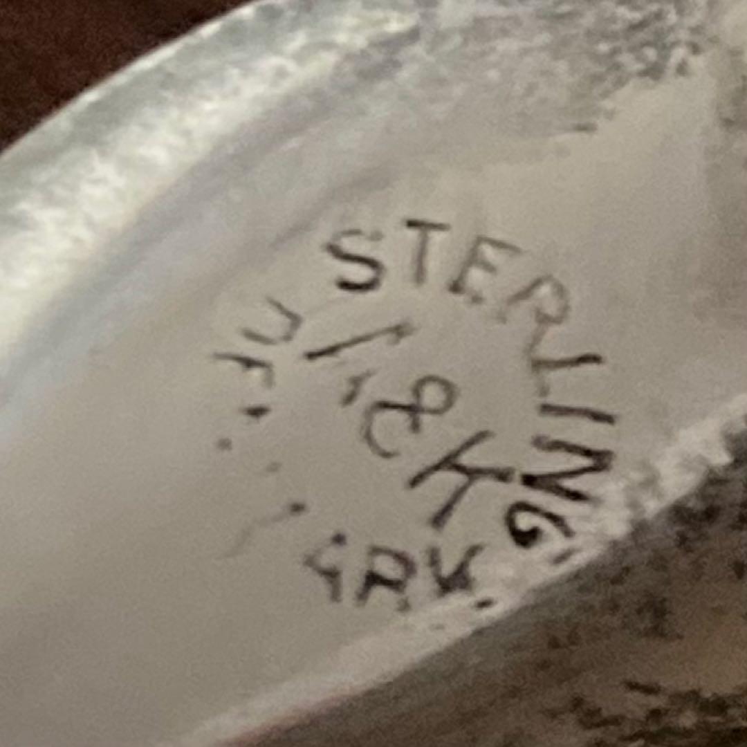 ヴィンテージ＊A&K ブローチ　リーフ　シルバー　北欧　アンティーク